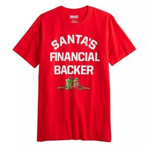 Men's Santa's Financial Backer Graphic Tee, S
